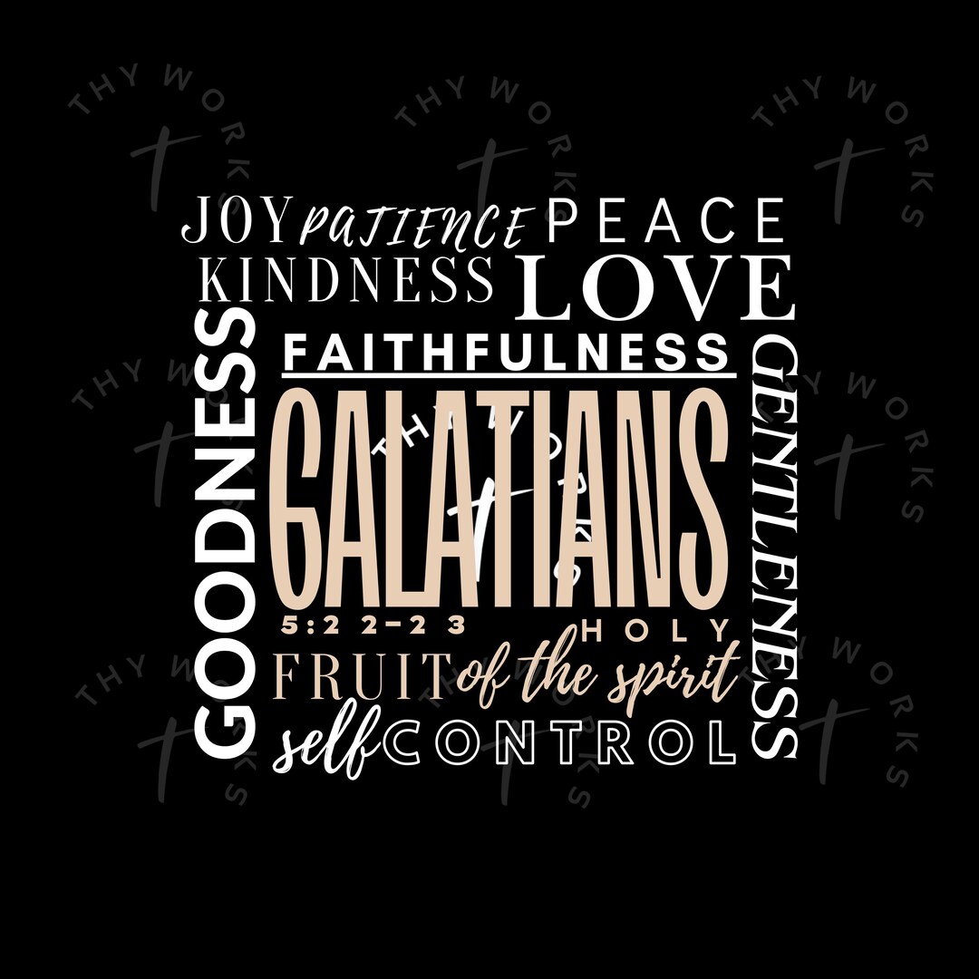 Digital Files, “fruit of the Holy Spirit” PNG SVG Christian Design ...