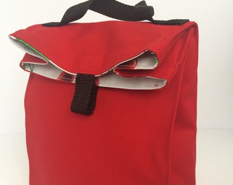 Bolsa de almuerzo de hule y lona
