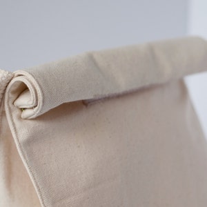 Sac à lunch en toile naturelle pour hommes, sac à lunch pour hommes, sac à lunch pour le bureau, sac à lunch pour femme, sac à lunch en toile avec poignée, sac à lunch en toile