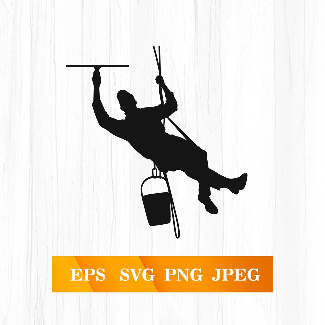 Window Cleaner Svg, Window Washer Clipart, Worker Png, Cleaner Dxf ...