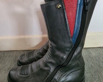 Vintage BMW motorcycle leather boots