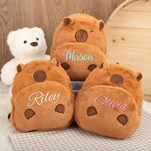 Personalized Embroidered Children&#39;s Plush Backpack,Bear Toddler backpack,Kids Backpack,Back to School Gift,Birthday Gift,Children&#39;s Gift