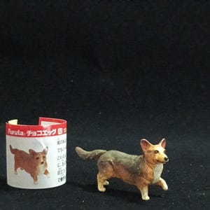 Miniature Welsh Corgi Dog (Brown-Black) Figurine - Furuta