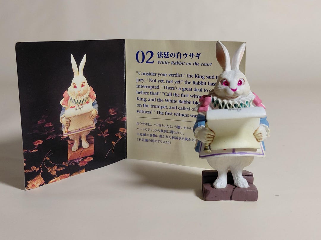 Kaiyodo Alice's Tea Party 2 White Rabbit on the Court - Etsy Australia
