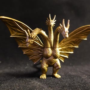 Godzilla x Gamera x Mothra Toho 1994 King Ghidorah Kaiju Bandai HG Series Ex