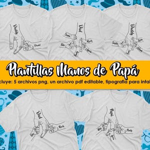 T-shirt template - Dad's Hands - Father's Day