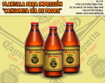 Labels for Cahuamitas - Template for printing - Father&#39;s Day
