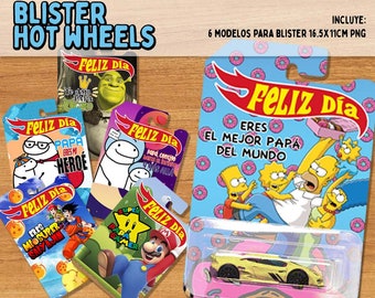 HW Stroller Blister Template Pack - Father&#39;s Day