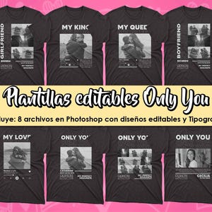 T-shirt templates - Only You - Valentine's Day