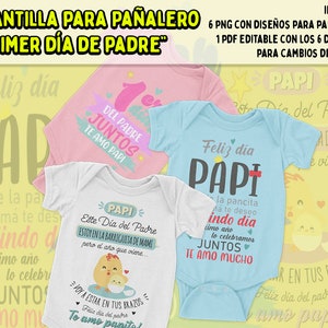 Plantillas para Pañalero - Primer día del padre juntos