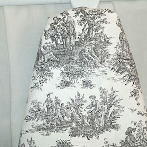 TOILE IRONING Board COVER- Colors, Choose board size, English Toile- black, pink, toile ironing board cover, housewarming gift, mothers day