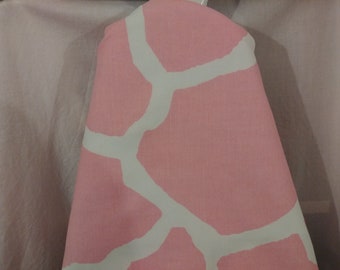 PINK GIRAFFE IRONING Board Cover,  animal print,   Pink giraffe  designer cover