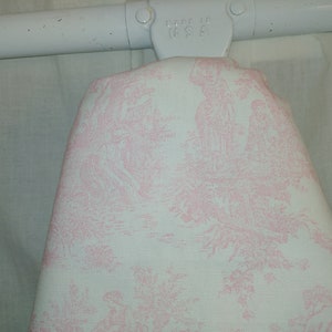 TOILE IRONING Board COVER Colors, Choose board size, English Toile black, pink, toile ironing board cover, housewarming gift, mothers day image 9