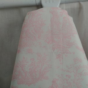 TOILE IRONING Board COVER Colors, Choose board size, English Toile black, pink, toile ironing board cover, housewarming gift, mothers day Pink/white straight