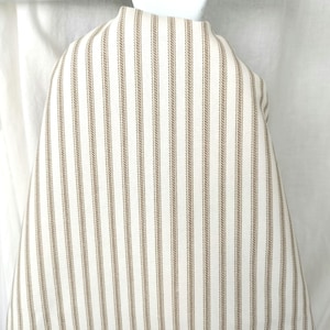 BROWN TICKING STRIPE Ironing Board Cover-- choose board size, ticking print,  cotton, housewarming gift, mothers day