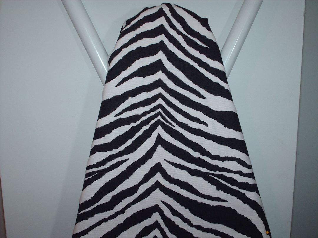 ZEBRA BLACK and White, Zebra Ironing Board Cover, Choose Board Size