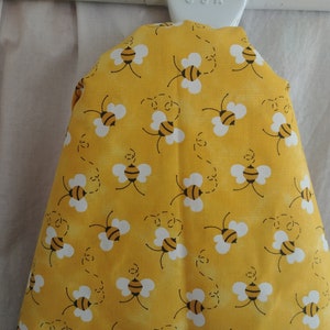 HONEY BEES ironing board COVER or Pad - Choose board size, bees on yellow, bee lovers gift, Laundry Room Decor, housewarming gift, shower