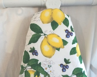 LEMON IRONING BOARD CoVER - choose board size, lemons, blueberries, fruit lovers gift, Laundry Room Decor, housewarming gift, Mother's Day