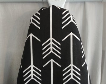 BLACK ARROWS Ironing Board Cover -  All sizes, white arrows on black,   wedding, shower gift - housewarming gift  - mom gift