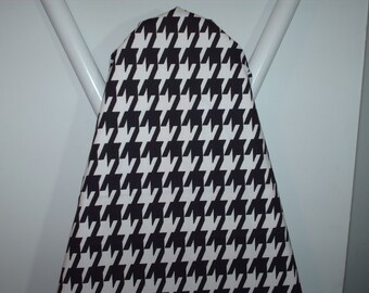 HOUNDSTOOTH black and white ironing Board cover, ironing cover, large houndstooth ironing board cover, black, white