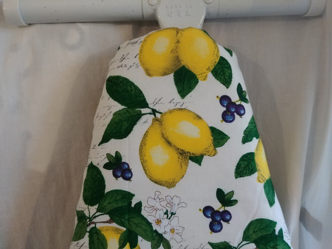 LEMON IRONING BOARD Cover Choose Board Size, Lemons, Blueberries, Fruit