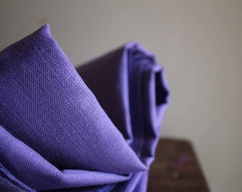LINEN FABRIC - bright lavender /