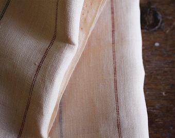 LINEN FABRIC - cream / mid weight linen fabric / european fabric