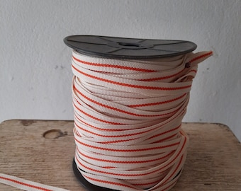 Red striped COTTON TAPE / RIBBON 3 metres