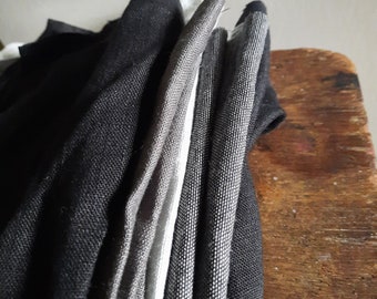 LINEN + WOOL FABRIC / mix bundle / remnants / runningthreads