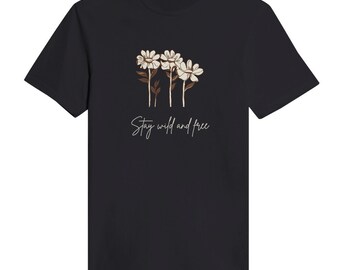 dames bloemdessin t-shirt, bloem top, botanische t-shirt, mooie bloem tee, dames tuinieren t-shirt, tuinieren tee, unisex bloemen tee