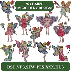 Fairy embroidery designs, Angel with wings embroidery, Baby girl embroidery, wings embroidery, Cute Fairy, Fairy PES, Machine embroidery