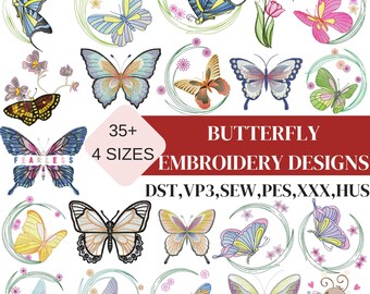 Butterfly embroidery design, Mini Butterfly Embroidery, butterfly applique design, Pretty Butterfly,Baby girl embroidery, Machine Embroidery