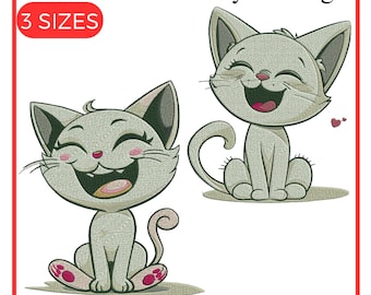 Diseño de bordado de gato, bordado de gatito, diseño de bordado de gatito pequeño, bordado de gatito atrevido, bordado de gatito, bordado a máquina