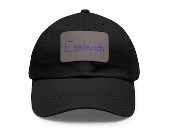 Dad Hat with Leather Patch (Rectangle)
