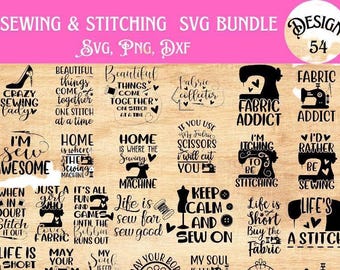 Sewing SVG Bundle: Crafting & Quilting Designs (Digital Download)