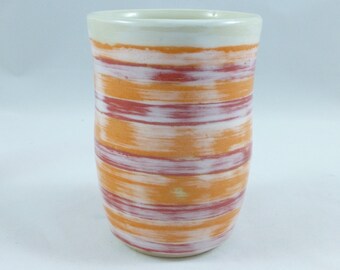 Subtle Striped Drinking Glass