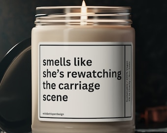 Custom Bridgerton Candle, Carriage Scene - Perfect Netflix Gift for Her, Rewatching Favorite Show, Custom Candle Gift
