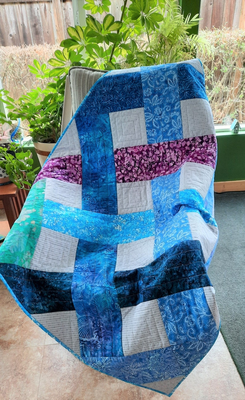 Basket Weave Baby Quilt Lap Quilt Gender Neutral Baby Etsy