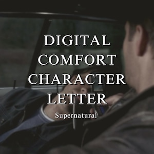 Pode incluir: Imagem desfocada dentro de um carro, com o texto "DIGITAL COMFORT CHARACTER LETTER" e a palavra "Supernatural". Duas pessoas são visíveis na cena.