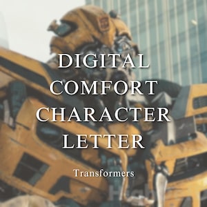 Carta de conforto digital personalizada Transformers