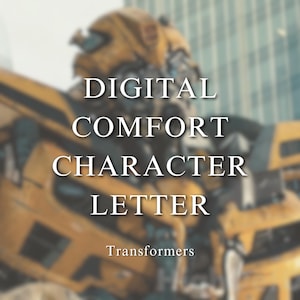 Carta de conforto digital personalizada Transformers