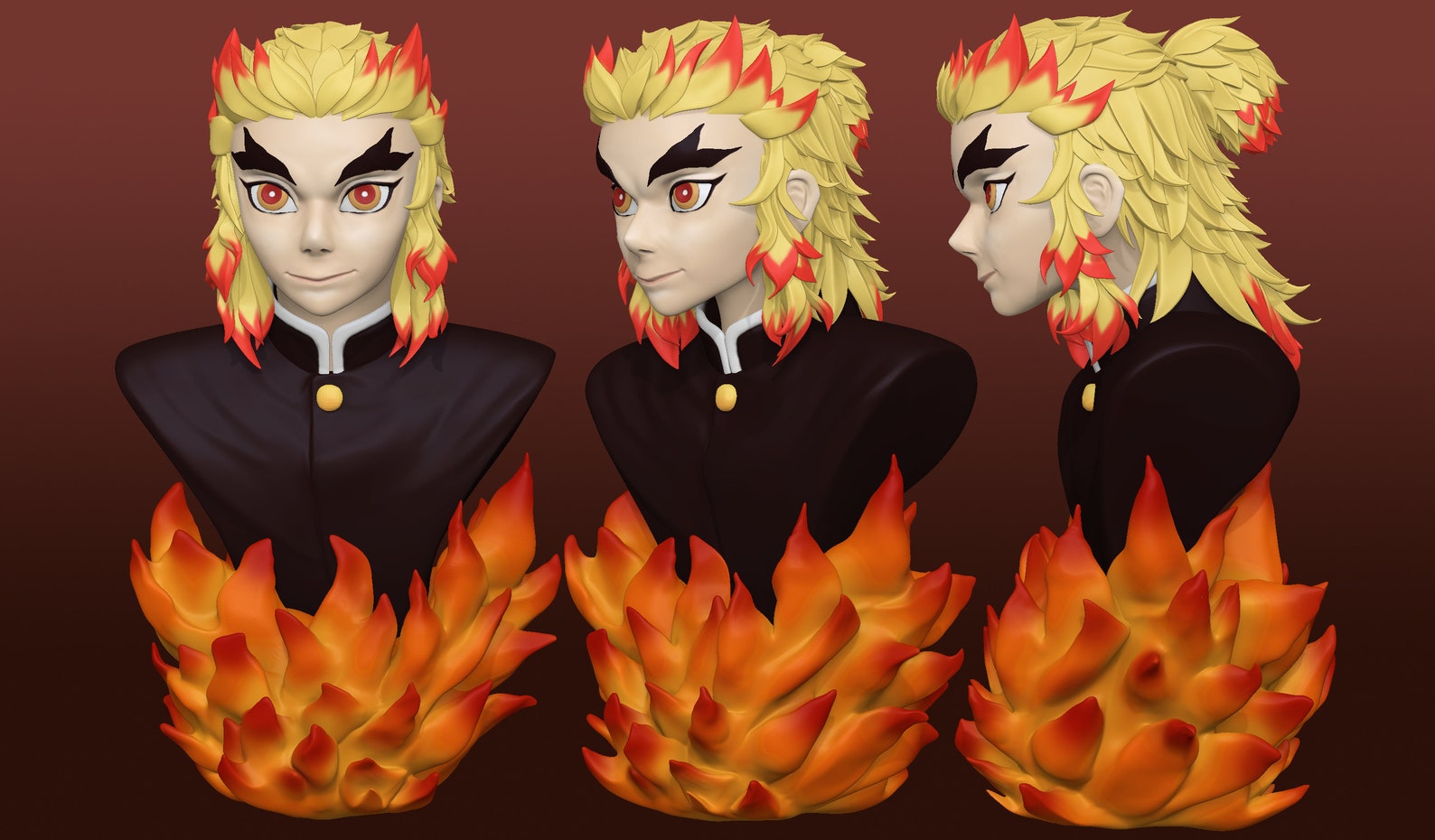 Rengoku 3D Model - Etsy
