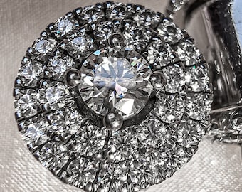 Calibri auricolari in oro e moissanite con diamanti – Tappi di alta qualità per orecchie dilatate