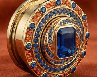REGAL AXIS™ — Distanziatori per orecchini di lusso in moissanite di qualità diamante / Pietra centrale taglio smeraldo / Doppia svasatura / Realizzati su ordinazione