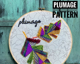 Plumage a wildboho Embroidery Pattern