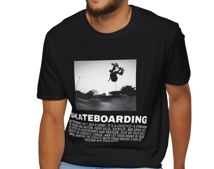 Skateboarding Vintage T-Shirt, Skateboarders Tees, Unisex Softstyle T-Shirt, Passion for Skateboarding, Gift For Skate Boarding Sport Fans,