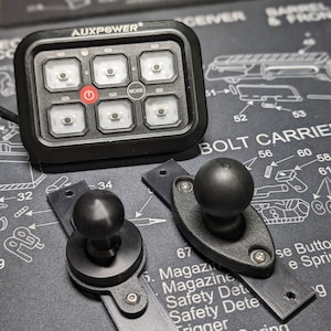 Montaje de bola del panel de interruptores para Auxbeam/Auxpower Overland