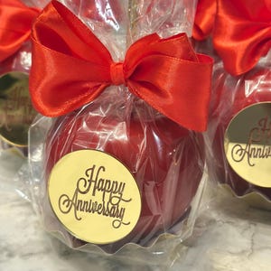 1/2 Dozen, 1 Dozen, or 2 Dozen Candy Apples w/ Celebration Tag