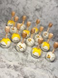 1 Dozen Honey Bee Winnie the Pooh Theme Cake Pops for Dessert Tables, Birthdays, Bridal Showers, Party Favors, Baby Showers, Graduations