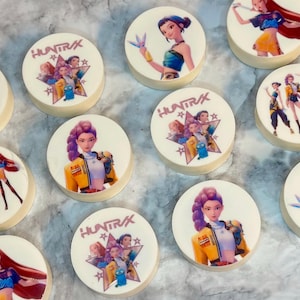 Kpop Demon Hunters Huntrix Chocolate Dipped Oreos for Birthday Party ...
